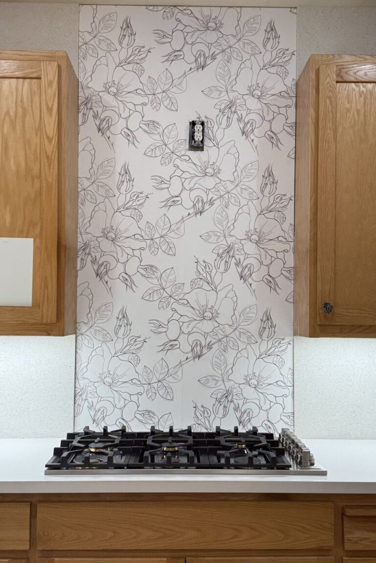 New custom designed backsplash