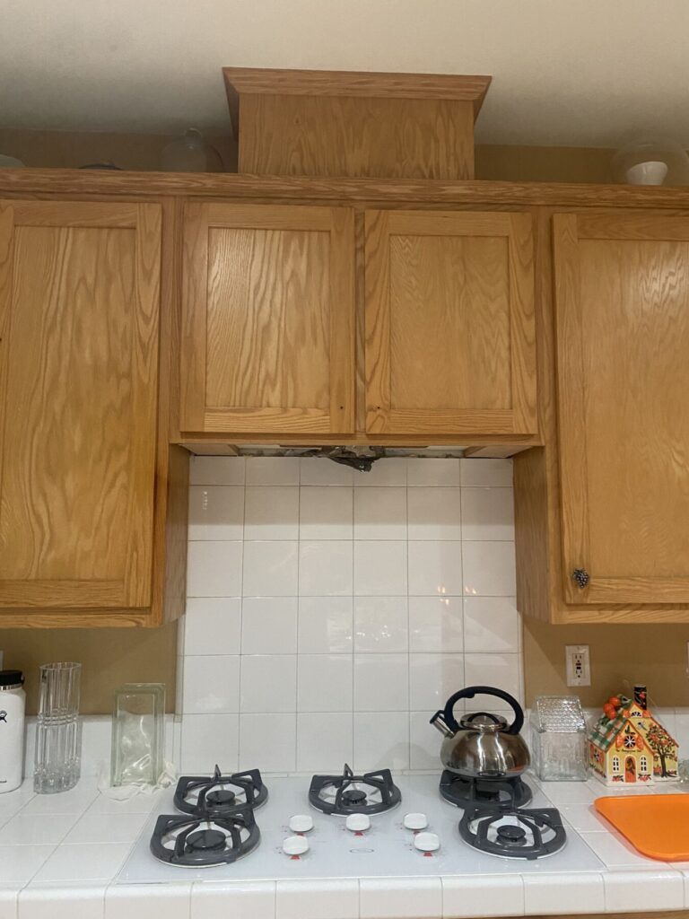 Old Vent Hood removed