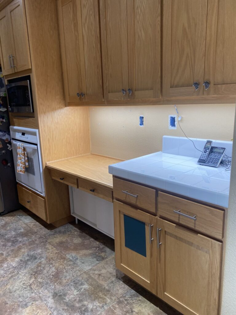 Old desk area removal